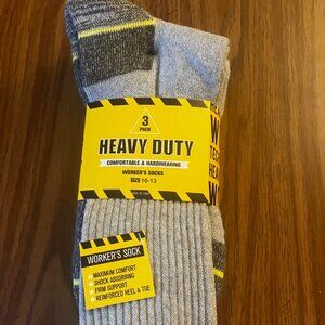 Heavy Duty Comfortable & Hardwearing Worker Socks 3 pair Mens Size 10-13